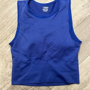 Blue Sleeveless Women's Top